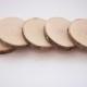 6 wood  coasters 3" , wooden slices, rustic wedding decoration, wood discs for home decors
