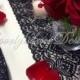BLACK Lace Table Runner, 3ft-10ft x 7in Wide, Lace Table Overlay/Table Decor, Weddings, Tabletop Decor/Wedding Decor/centerpiece/valentines