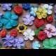 SALE! Mixed sizes flower assortment -- Ready to ship --  Cake decorations cupcake toppers (24 pieces)