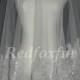 Lace edge wedding veil,Bridal veil,white ivory Long veil, sparkly sequined veil ,1.5m