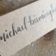 Handwritten Calligraphy Wedding & Event Escort and Place Cards