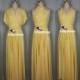Maxi Full Length Bridesmaid Convertible Wrap Dresses Multiway Long Pastel Yellow Infinity Dress