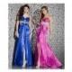 Riva Designs Satin Prom Dress with Cut-Outs R9454 - Brand Prom Dresses