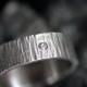 Palladium Band Hand Forged Ring with Ethical Diamond