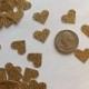 Gold Glitter Heart Table Scatter, Gold Heart Confetti, Gold Heart Die Cut, Valentines Day Decor, Wedding Decor, Heart Decoration - 150pcs
