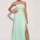 Jovani 78112 Strapless Chiffon Gown - 2017 Spring Trends Dresses