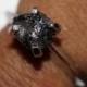 1.59 ct natural black raw Diamond ring, Black rough diamond ring-Uncut black diamond ring 925 silver Ring -wedding Ring - Engagement ring