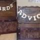 Rustic Wedding Cards and Advice Boxes Set of 2