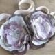 CUSTOMIZE YOUR OWN Boho Wedding Flower Sash Headband in Lilacs and Browns
