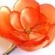 orange rose love flower snap clip