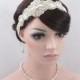 KYLIE - Vintage Headpiece, Crystal Bridal Headband, 1920s and 1930s Headpiece, Wedding Rhinestone Head band, Bridal Headpiece