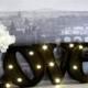SALE - Marquee Love Sign Iron Marquee Love Sign Photo Prop Rustic Wedding SignLighted Marquee Sign
