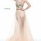 Sherri Hill 51187 Prom Dress - Spaghetti Strap Sherri Hill 2 PC, A Line, Crop Top Prom Long Dress - 2017 New Wedding Dresses