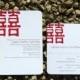 Chinese Wedding Invitation - Red - Wedding Invitation - Double Happiness