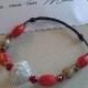 Bracciale con perle di carta - Bracelet with pearl paper - Paper jewelry - Ecological jewels - Bijoux handmade - Bijoux handmade -