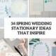 34 Spring Wedding Stationary Ideas That Inspire - Weddingomania