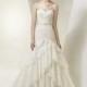 Elegant Lace & Organza Satin Sweetheart Neckline and Natural Waistline Mermaid Wedding Dress - overpinks.com