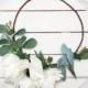 SEASONAL White Anemone + Eucalyptus Flower Crown / Wedding Flower Crown / Bohemian Bride / High Quality Silk Flowers / Garden Flower Crown