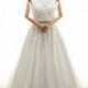 Luxurious A-Line V-Neck Natural Court Train Tulle Ivory Sleeveless Zipper With Buttons Plus Size Wedding Dress Appliques Sashes - Top Designer Wedding Online-Shop