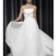 Pronovias - Fall 2012 - Strapless Silk Chiffon A-Line Wedding Dress with Beaded Bodice Detail - Stunning Cheap Wedding Dresses