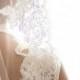 Beautiful lace veil, ivory veil, white veil. Wedding lace veil
