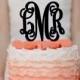 6" Personalized Custom Wedding Monogram Cake Topper Monogram cake topper Personalized Cake topper Acrylic Cake Topper