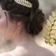 Grecian Woodland Bridal Wedding Gold Leaf Hair Clip Hair Jewelry Hair Pin