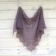 Lace hand knit shawl triangular scarf wrap gift for women - Choose color