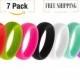 7 Silicone Wedding Rings for Women Athletic Flexible Wedding Bands By ( Fit Ring™ ) Best Rubber Engagement Ring Guaranteed ( FREE SHIPPING )