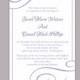 DIY Wedding Invitation Template Editable Word File Instant Download Printable Invitation Purple Invitation Lavender Wedding Invitation