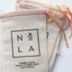 4x6 Mini Muslin Bags for Bachelorette Kits - New Orleans