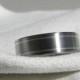 Wedding Ring or Titanium Band Silver Pinstripe Inlays