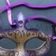 Regal Purple Pretty Princess Venetian Masquerade Mask for dancing parties home decor, 6I7A,  SKU: 6D52