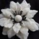 White Felt flower brooch,felt flower,felt brooch flower,black felt brooch hair clip pins accessories,natural jewelry,wool felt white jewerly