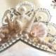 Mermaid Crowns - shell crown - pearl wedding tiara - Beach wedding headband - mermaid tiara - seashell tiara - seashell headband