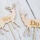 Buck and Doe Wedding Cake Topper Country Wedding Cake Topper Rustic Wedding Cake Topper We Do Cake Topper