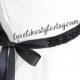 Black Sequined and Beaded Lace Black Ribbon Sash, Bridal Black Sash, Bridesmaid Sash, Black Sequined Headband.