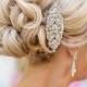 SALE20%-LIMITED TIME Bridal Hair Comb, Crystal and Pearl Comb, Wedding Hair Comb