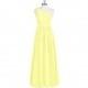 Daffodil Azazie Nora - Floor Length Chiffon One Shoulder Back Zip Dress - The Various Bridesmaids Store