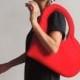 I Heart My Heart Bag - Design handbag, iPad bag, Kindle bag, Wool Felt Bag