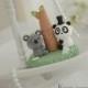 panda and koala Wedding Cake Topper-love Koala and Panda  cake topper--k910