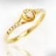 Rose Engagement Ring, unique engagement ring, art nouveau, vintage, 14k Gold & Diamond Engagement Ring, Women Engagement Ring, Free Shipping