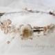 R950 Boho vintage lace flower garland crown - Wedding  hair accessories