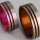 Wedding Bands, Titanium Rings,  Promise Rings, Titanium Wedding Band Set, Titanium Ring Set, Andromeda Bands - Price Includes Both Bands