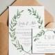 Olive leaf Wedding Invitations