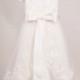 Gorgeous White Ivory lace teared Flowergirl dress Christening Gown Baptism Gown Dress with matching Hat