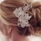 Low Updo Wedding Hairstyle With Accessory