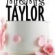 Custom Wedding Cake Topper - Personalized Monogram Cake Topper - Mr and Mrs -  Cake Decor -  Bride and Groom