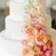 This Pretty Cascading Flower Wedding Cake Will Wow You