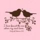 Love Birds Stamp   Birds in Love Stamp   Wedding Stamp   I have found the one whom my soul loves   Bible Verses about Love   A87   LARGE